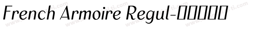 French Armoire Regul字体转换
